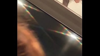 Preview 2 of Stanger Forced Facial - loves sucking dick in the mirror