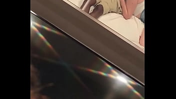 Preview 1 of Stanger Forced Facial - loves sucking dick in the mirror