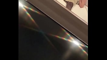 Preview 4 of Stanger Forced Facial - loves sucking dick in the mirror
