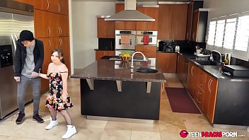Preview 1 of Pournxxx - MY18TEENS - Cute Sucking Huge Cock and Cowgirl Closeup
