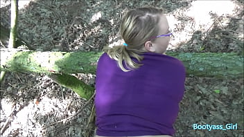Preview 4 of Chainis Xxx Move - Young Chubby with Big Ass Suck and Fuck in Forest!