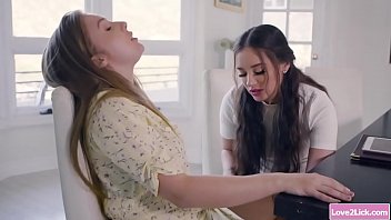 Preview 2 of Candy Charms Porno Sow 2016 - 2 lesbian lick wedding planners pussy