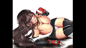 Preview 3 of Ah Ah Ah - [Hentai] Tifa and her huge boobies in a lewd pose,  showing her pussy