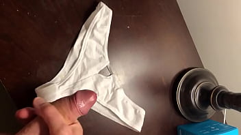 Preview 4 of Arab Fukes Video - Cum on her used panties.