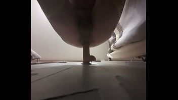 Preview 4 of Kitchen Neighbor Fucking - Dildo playtime in yellow Bodystocking