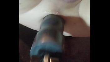Preview 2 of Sleeping Asian Girl Cummed On - Using the fuck saw with a huge toy