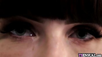 Preview 1 of Sinhala Sexsinhala - Hot spying slender shemale enjoyed playing with dicks