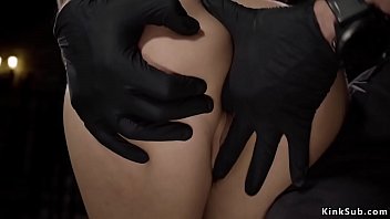 Preview 2 of Sexye Girls And Boy - Hot slave gagged and fucked with dildo