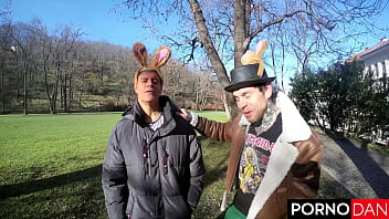 Preview 1 of Threesome Gf Anal - Mia Trejsi&rsquo_s Bubble Butt Takes Double Cocks In A Prague Easter Fuck!