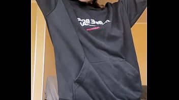 Preview 2 of Vist X - Teasing you and my pussy in a hoodie