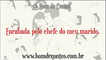 Preview 4 of No One At Home Alone Porn - Contos Er&oacute_ticos Narrados - Enrabada pelo chefe do meu marido #001