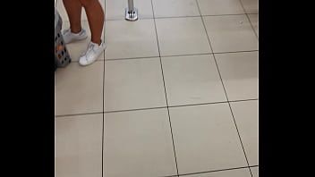 Preview 2 of Seachlesbian Brats - candid milf on shots at shoping