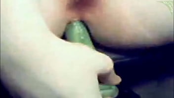 Preview 4 of Asian Aex Diary Norway - Cucumber In Ass And Pussy Hot Amateur Cucumber Cam Homemade