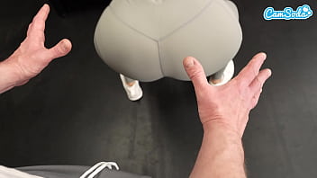 Preview 1 of Buty 12com - Thick MILF Gets Her Ass Pounded in Public- Anal Creampie At the Gym