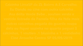 Preview 1 of Niger Fuck - Cdzinha LimaSp dando no cine  Pra um ativo com a calcinha asa delta verde Bebe  da Pamela filha Nda 05092019