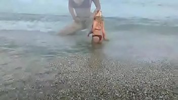 Preview 1 of Neu Xxx Video Hd - Fucks blonde in the ass on the beach.
