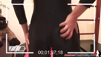 Preview 2 of Mom Movies - Horny Girlfriend LEATHER STRIP DANCE
