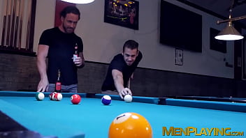 Preview 1 of Very Tall Girl Anal - Men in suits hook up in the club for some deep anal sex