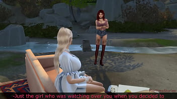 Preview 1 of Girls Pedal Pumping - Lesbian seduces a straight girl,  they have passionate lesbian sex