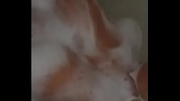Preview 1 of Step Brother With Family - Much foam on her body,  big tits,  play herself with pussy