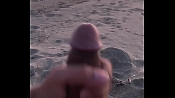 Preview 2 of Skinny Belly Cumshot Compilation - Jerk off and cum at the beach