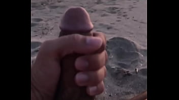 Preview 1 of Skinny Belly Cumshot Compilation - Jerk off and cum at the beach