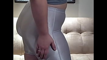 Preview 2 of Sexxx Bi - Phat Ass in White Spandex Shorts Big Booty PAWG