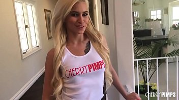Preview 1 of Horney Slut - An Exclusive Interview With Petite Cherry Of The Month for September Blonde Kiara Cole