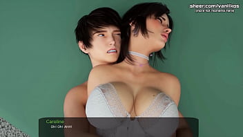 Preview 4 of Animal Sexan - Rubbing stepsister&#039_s horny wet pussy with a big dick and making her cum l My sexiest gameplay moments l Milfy City l Part #35