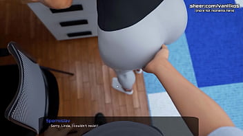 Preview 1 of Namard Sax - Horny stepmom gets a big cock inside her wet with saliva mouth. Deepthroat l My sexiest gameplay moments l Milfy City l Part #34