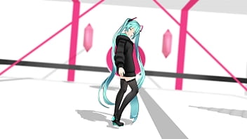 Preview 1 of Katrena Hot Fak - MMD Hatsune Miku Hipnotize Conqueror By [noneferoero]