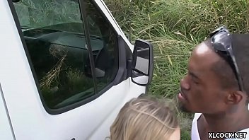 Preview 3 of Asian Sex Boob - What the hell is this white girl doing at the middle of the road?