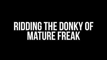 Preview 1 of Molly Cavalli Riding - Ridding The Donky Of A Mature Freak
