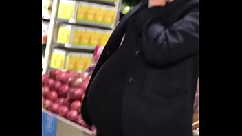 Preview 3 of One Man 5 Women Annal Sex - Hot Juicy Preggo at Grocery Store