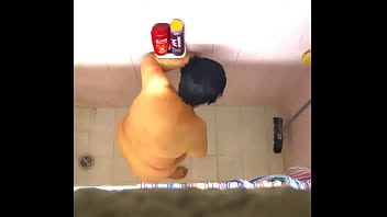 Preview 2 of Dog Sex Cwe - spied in shower