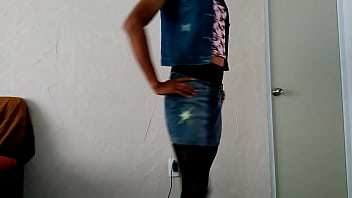 Preview 1 of Computer Live Fuc - Travesti de Jalisco mostrando su linda ropa interior