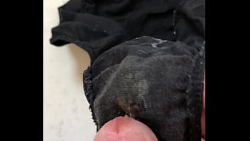 Preview 2 of A Milf And Six Man - put my dick on my girfriend dirty panties