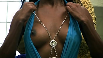 Preview 1 of Porm Video 2018 - Black Chick With Big Boobs Takes A Big White Cock