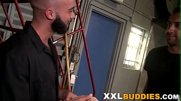 Preview 1 of Anime Porn Lab Coat - Black hunk gives cum facial