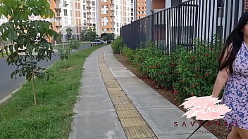 Preview 1 of Sxs Egatys - Pregnant woman has sex with neighbor on stairs of building where they live - Savannah Watson