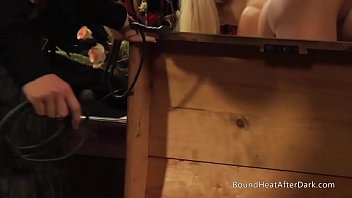 Preview 3 of Xxx Ghost Video - Two Busty Blonde Lesbian Slaves Playing For Mistress&#039_s Panties