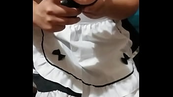 Preview 1 of Lital Babe - Maid Boy plays with Fleshlight after a week in Chastity
