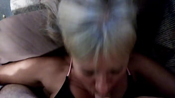 Preview 1 of Act Play - Trailer park milf sucks cock gets facial
