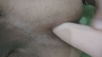 Preview 2 of Old Woman Oldmansex - Dildo en mi colita