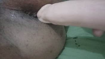 Preview 4 of Old Woman Oldmansex - Dildo en mi colita