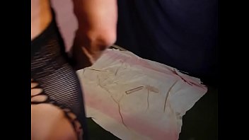 Preview 1 of Hot Mom And Young Boys - fishnet slut is jerking