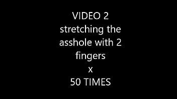 Preview 1 of School Xxn School - EXERCISE 02 - stretching asshole with 2 fingers x 50 times