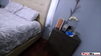 Preview 2 of Black Man 12 Inch Penis - Trinity St Clair caugth her stepson sniffing her panties and blows him