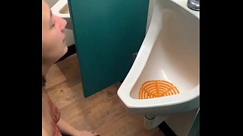 Preview 1 of Crying Girl Pussy Black Cook - Toilet pig fuck at public restroom