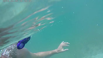 Preview 2 of Pussy Oil Finger - Naked in water